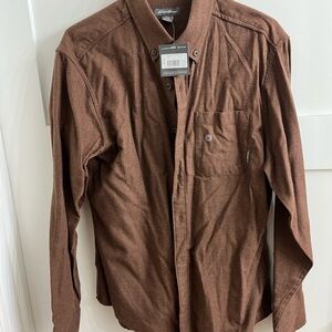 NWT Eddie Bauer Men's Brown Shirt